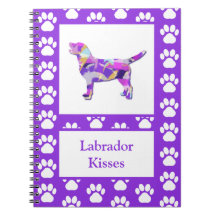 Silueta de perro Labrador Retriever Pata Morado PY