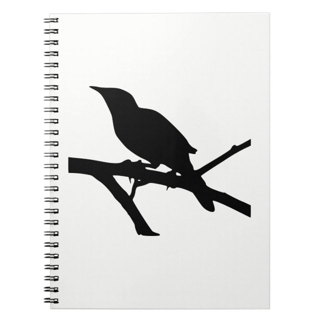 Cuaderno Silueta de sinsonte (Frente)