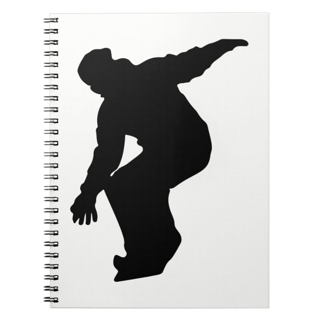 Cuaderno Silueta de snowboarder (Frente)