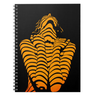 Cuaderno Silueta moderna expresiva de mujer abstracta