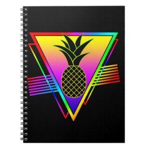 Cuaderno Silueta Moderna Retro Piña Fruta de Verano