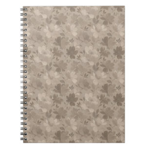 Cuaderno Siluetas de flores contemporáneas texturizadas