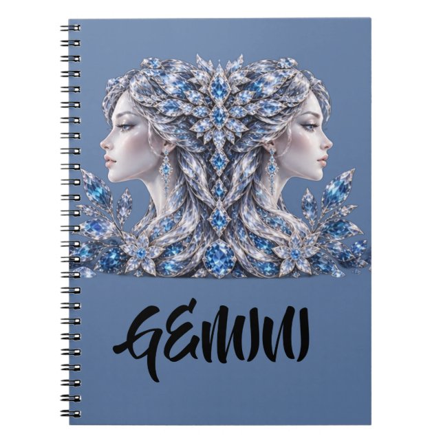 Cuaderno Silver Crystal Gemini | Luxury Collection  (Frente)