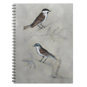 Cuaderno Silvered Aviary   Un Par De Aves
