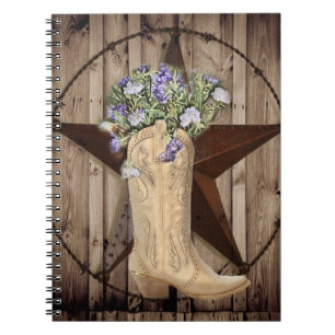 Cuaderno silvestre rústico de madera silvestre de campo co