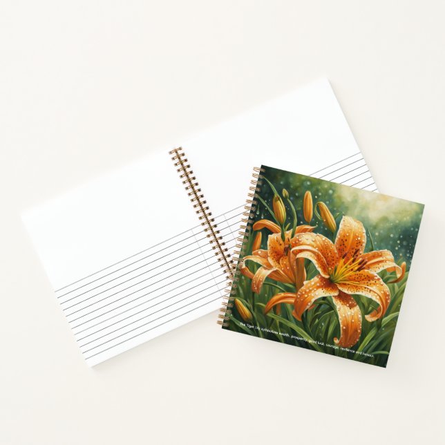 Cuaderno Simbolismo de la Lilium lancifolia (Interior)