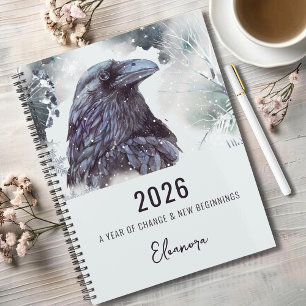 Cuaderno Simbolismo del Cuervo Año de Cambio 2026