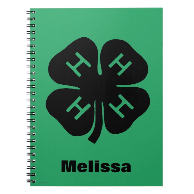 Cuaderno Símbolo: club 4-H (Frente)