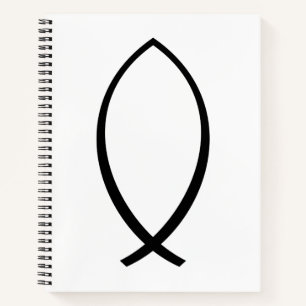 Cuaderno Símbolo cristiano de pescado (Ichthys)