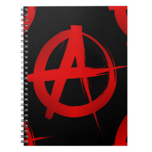 Cuaderno Símbolo de anarquía