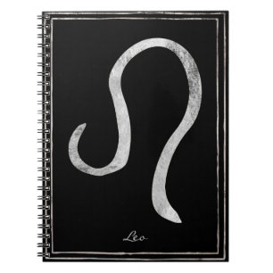 Cuaderno Símbolo de astrología estilizada con plata hammere