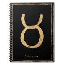 Símbolo de astrología estilizada de oro de Taurus
