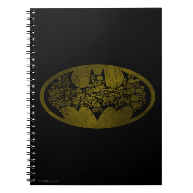 Cuaderno Símbolo de Batman | Calaveras con el logotipo del  (Frente)