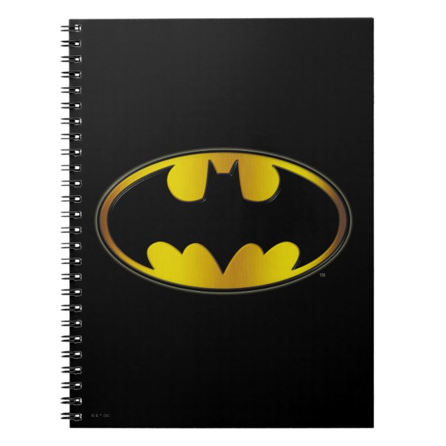 Cuaderno Símbolo de Batman | Logotipo de degradado ovalado (Frente)