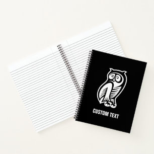 Cuaderno Símbolo de búho blanco