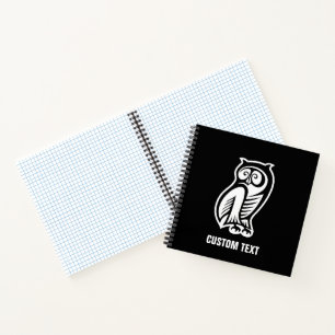 Cuaderno Símbolo de búho blanco
