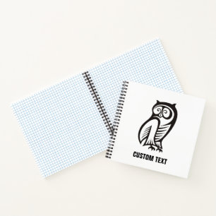 Cuaderno Símbolo de búho negro