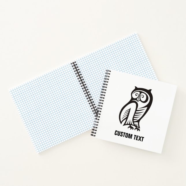 Cuaderno Símbolo de búho negro (Interior)