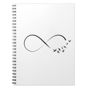 Cuaderno Símbolo de deglución infinito
