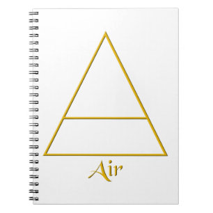 Cuaderno Símbolo de elemento aéreo de Pagan caído