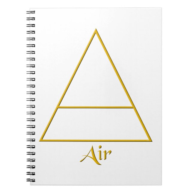 Cuaderno Símbolo de elemento aéreo de Pagan caído (Frente)