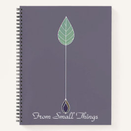 Cuaderno Símbolo de gradiente creciente | De semilla a líne