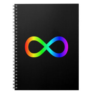 Cuaderno Símbolo de infinito de arcoíris