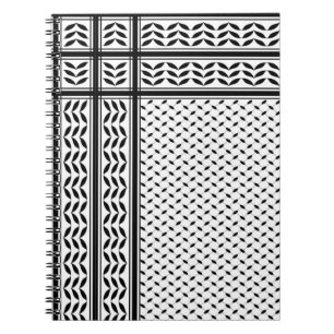 Cuaderno Símbolo de Keffiyeh del patrón de resistencia de P