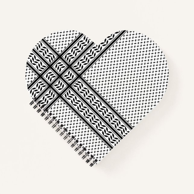 Cuaderno Símbolo de Keffiyeh del patrón de resistencia de P (Anverso)