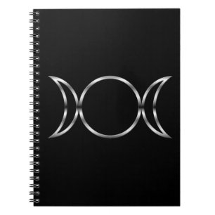 Cuaderno Símbolo de la Triple Diosa de Pagan Caída