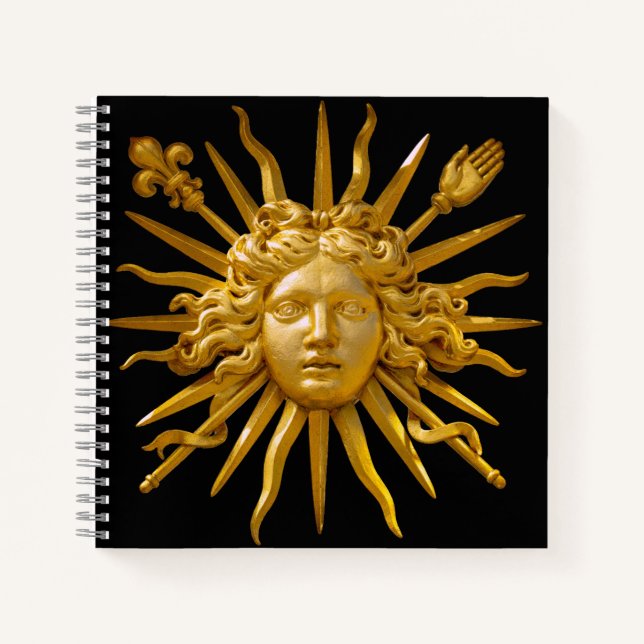Cuaderno Símbolo de Luis XIV el Rey Sol (Anverso)