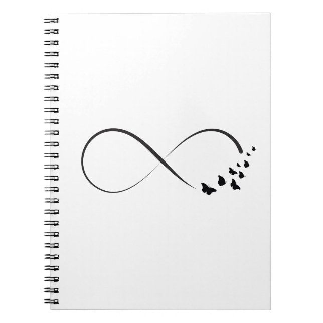 Cuaderno Símbolo de mariposa infinita (Frente)