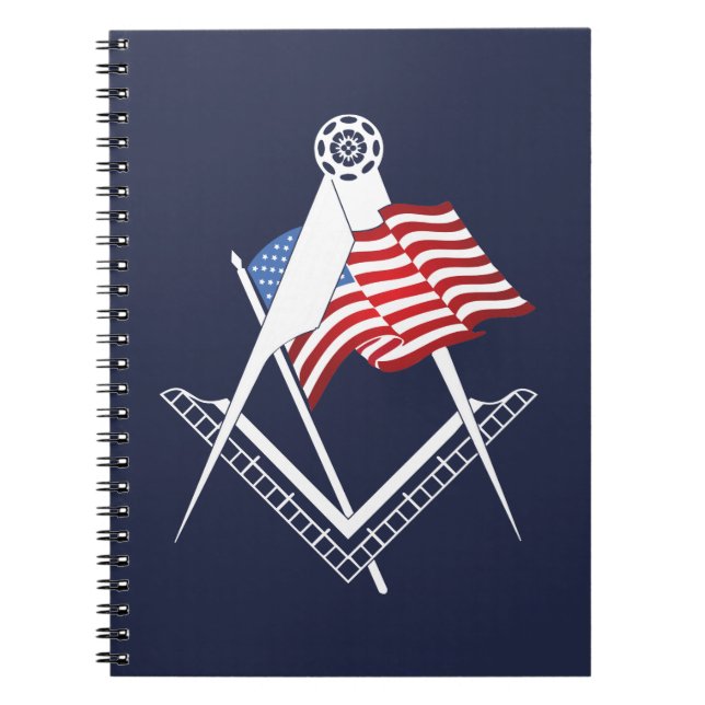 Cuaderno Símbolo de masonería de EE.UU. (Frente)