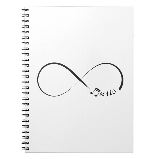 Cuaderno Símbolo de música infinito (Frente)