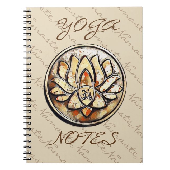 Cuaderno Símbolo de OM de la yoga (Frente)