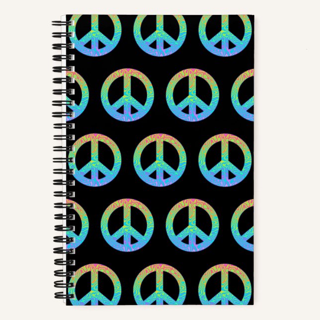 Cuaderno Símbolo de Paz Gradiente (Anverso)