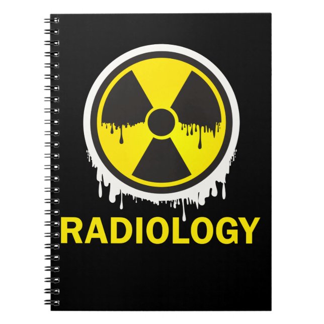 Cuaderno Símbolo de radiología de advertencia Radiólogo de  (Frente)