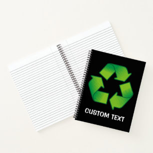 Cuaderno Símbolo de reciclaje