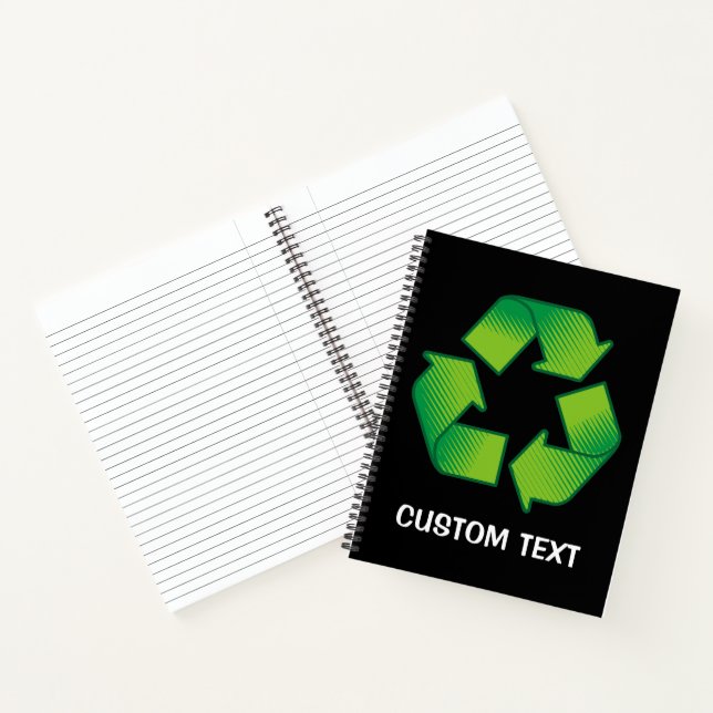 Cuaderno Símbolo de reciclaje (Interior)