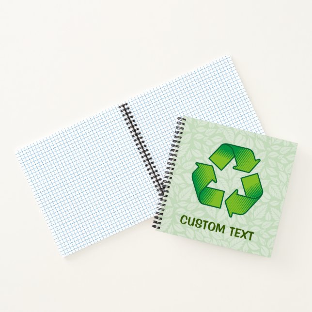 Cuaderno Símbolo de reciclaje (Interior)
