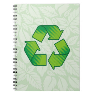 Cuaderno Símbolo de reciclaje