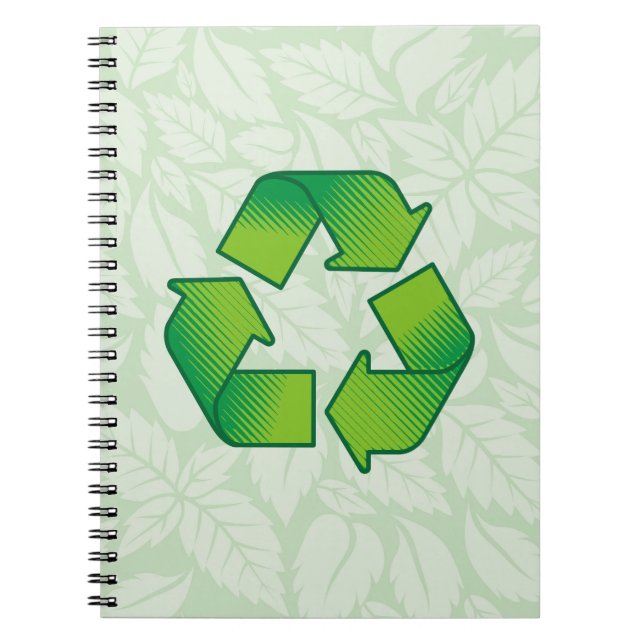 Cuaderno Símbolo de reciclaje (Frente)