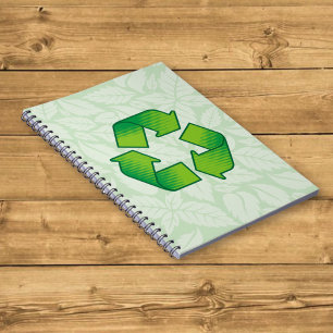 Cuaderno Símbolo de reciclaje