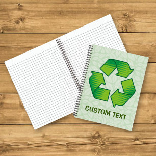 Cuaderno Símbolo de reciclaje
