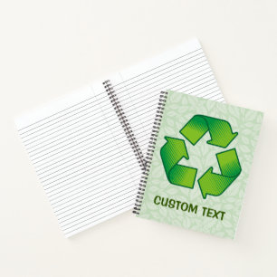 Cuaderno Símbolo de reciclaje