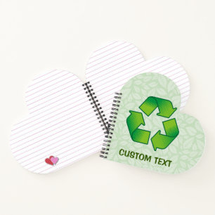 Cuaderno Símbolo de reciclaje
