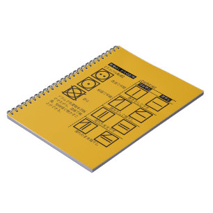 Cuaderno Símbolo de secado