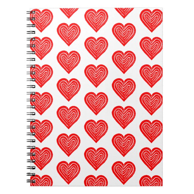 Cuaderno Símbolo de tarjeta de reproducción roja Forma de c (Frente)