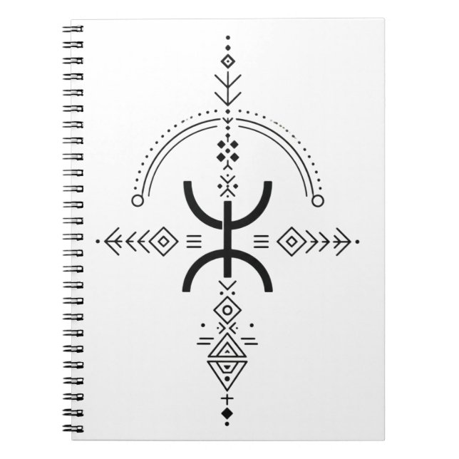 Cuaderno Símbolo de tatuaje tradicional amazigh (Frente)
