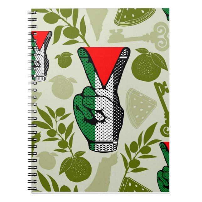 Cuaderno Símbolo de triángulo rojo de resistencia con signo (Frente)